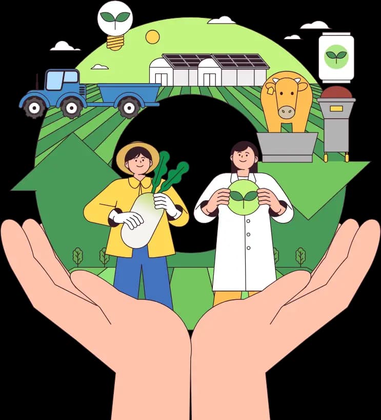 영농형 태양광 개념도