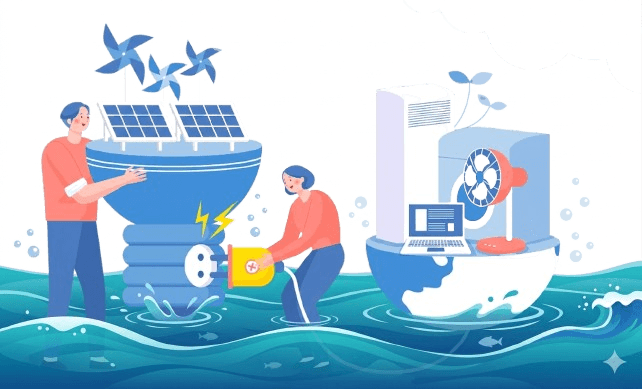 수상형 태양광 개념도